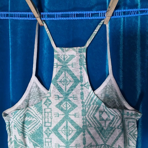 INA Aztec Tribal Print Racerback Tank Top - Picture 5 of 14